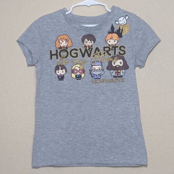 Harry Potter Girls Hogwarts is My Home Shirt Size M(7/8) - Picture 2 of 4